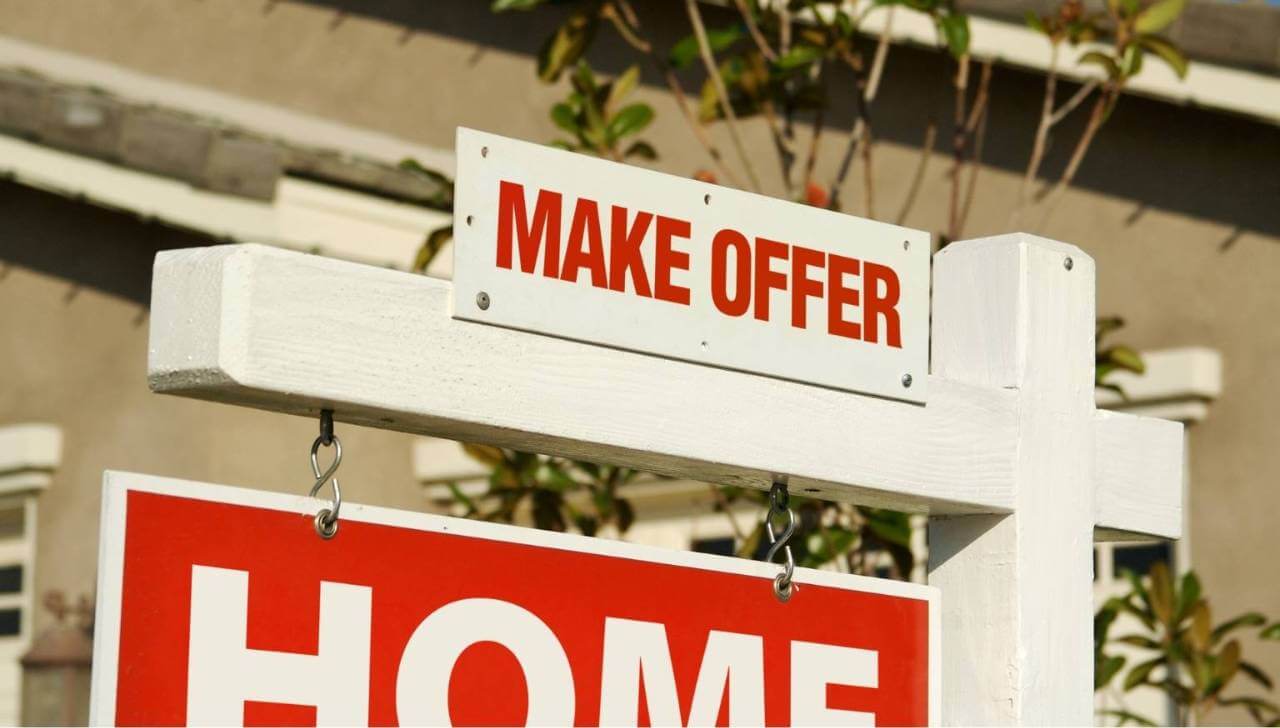 make offer real estate sign