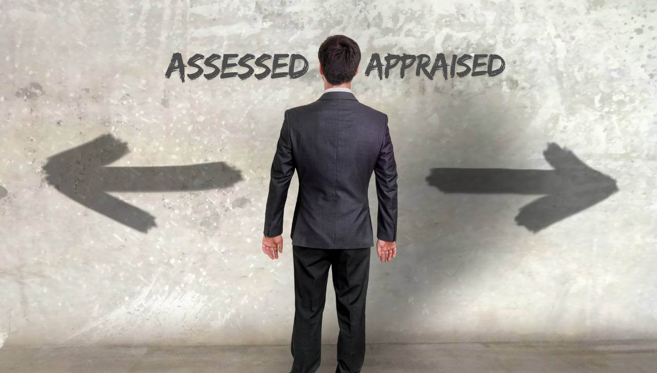 assessed vs appraised value comparison