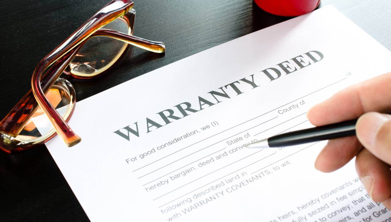 signing a warranty deed