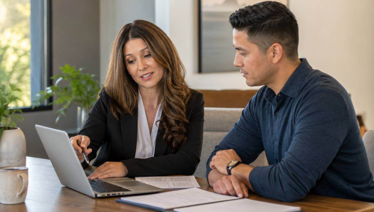 mortgage broker reviewing loe request